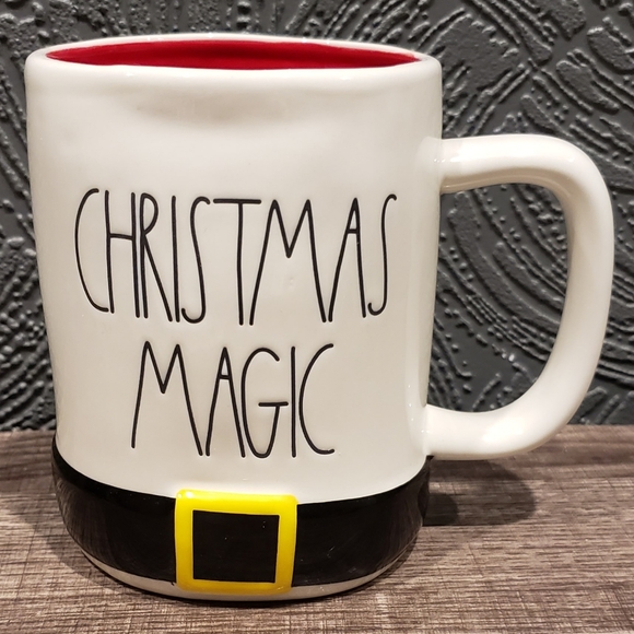 Rae Dunn Christmas Magic Belt XL Ceramic Mug BRAND NEW - Picture 1 of 4